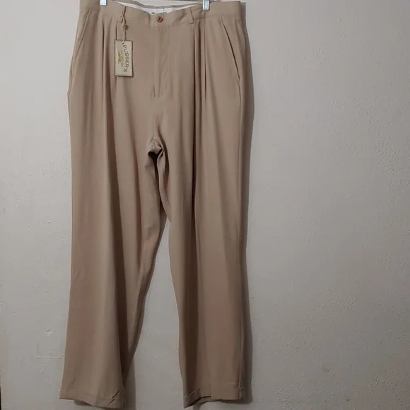 Pusser's Men's 100% Silk Trousers NWT - Picture 1 of 9